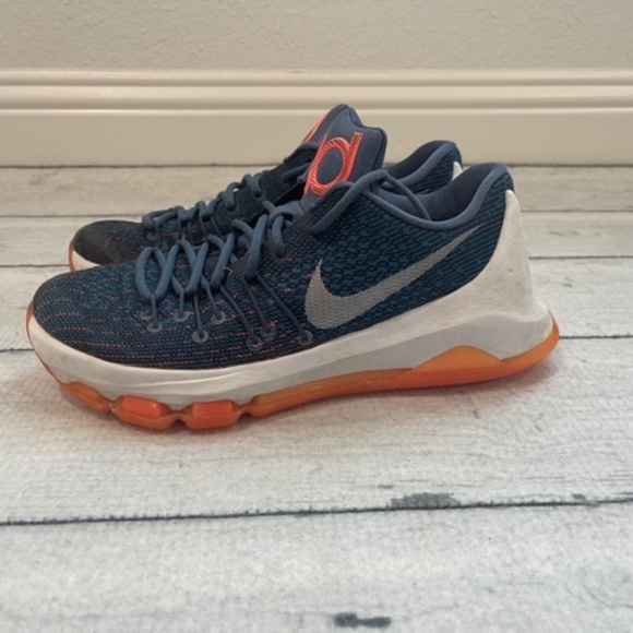 KD Nike Shoes Women’s Size 8 Kevin Durant Basketball VIII Ocean Fog Used - Picture 2 of 11
